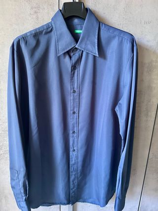 Camicia uomo United Colors of Benetton blu