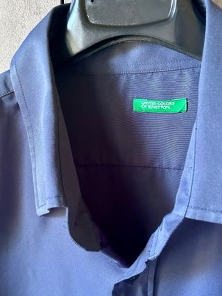 Camicia uomo United Colors of Benetton blu