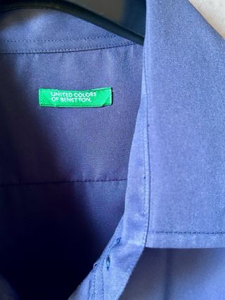 Camicia uomo United Colors of Benetton blu