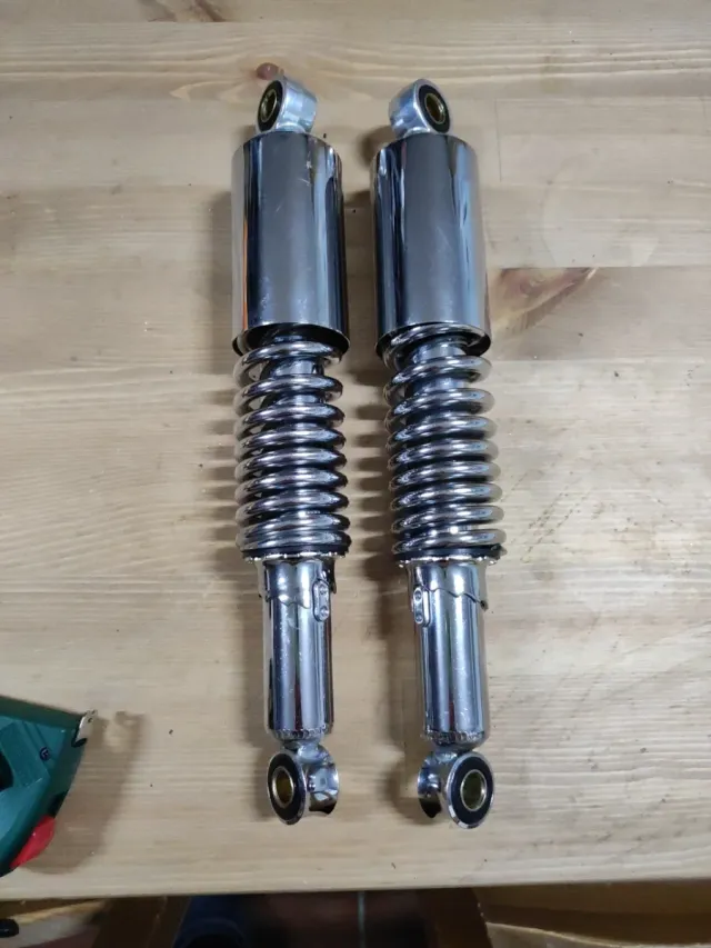 Amortiguadores Moto Cromados