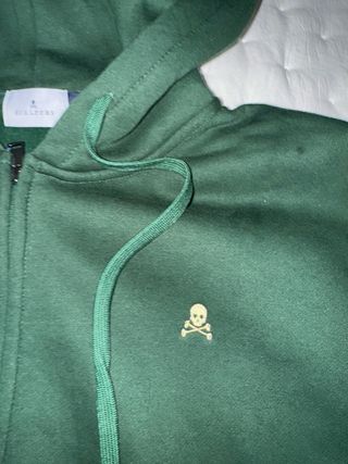 Sudadera Scalpers Verde Cremallera