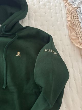 Sudadera Scalpers Verde Cremallera