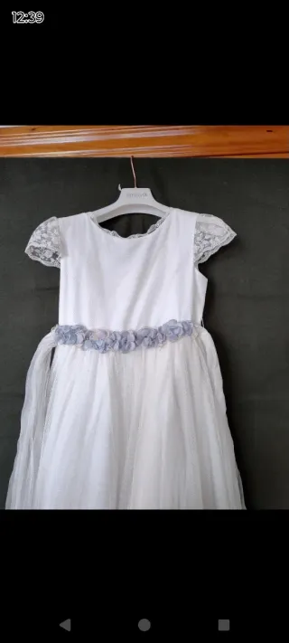 Vestido de Primera Comunión Niña Blanco