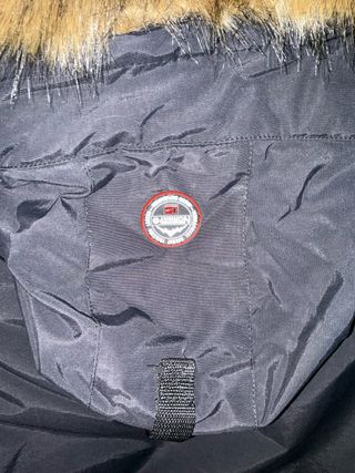 Parka Geographical Norway Negra con Capucha L , XL