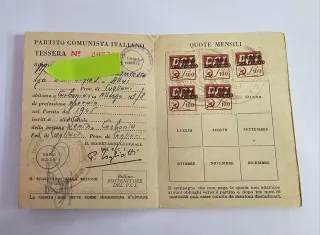 Tessera Partito Comunista Italiano 1953