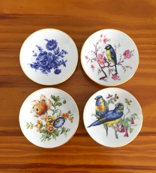 Lote 4 Platitos Porcelana Inglesa Royal Kent