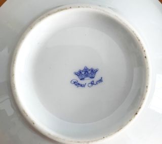 Lote 4 Platitos Porcelana Inglesa Royal Kent