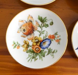 Lote 4 Platitos Porcelana Inglesa Royal Kent
