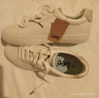 Zapatillas Lee Talla 38 Blancas/Beige