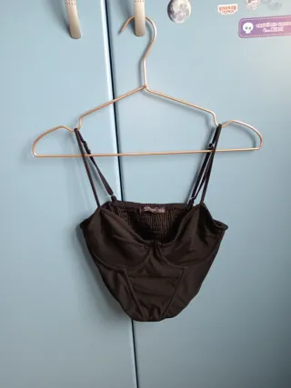 Corpetto nero Stradivarius taglia M