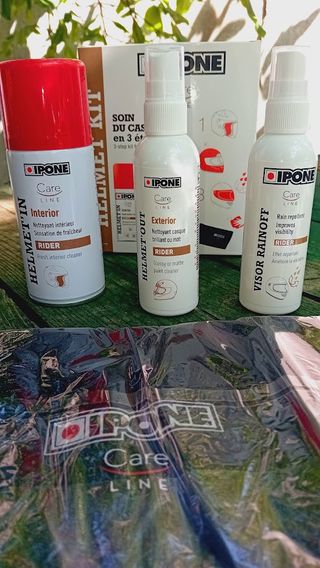 Kit Limpeza Capacete IPONE Interior Exterior Visor