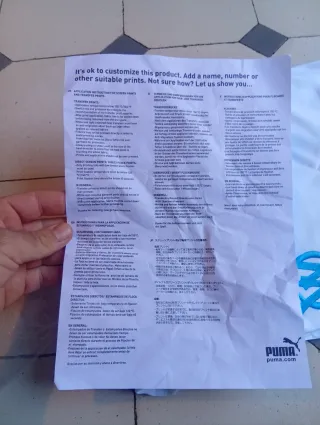 Camiseta Olympique de Marsella Puma Talla XL