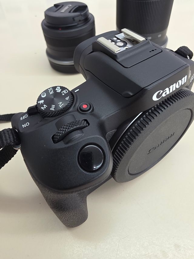 ✅ CANON EOS R100 Objetivos 18-45 & 55-210 mm Cámara Evil APS-C Mirrorless
