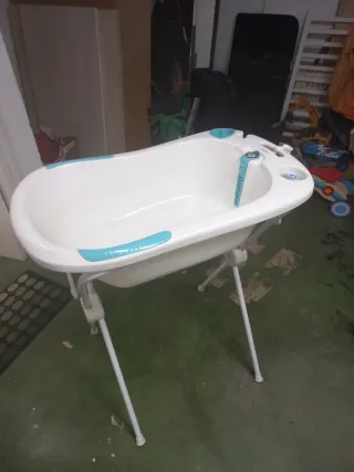 Bañera bebé con soporte plegable