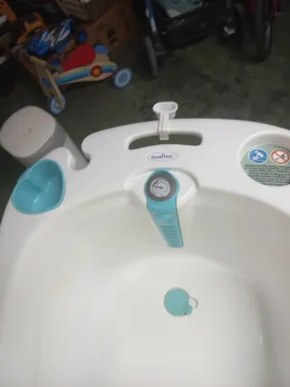 Bañera bebé con soporte plegable