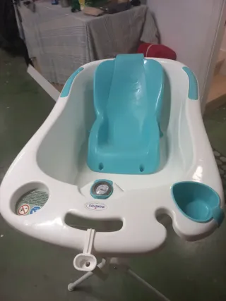 Bañera bebé con soporte plegable