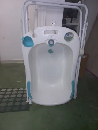 Bañera bebé con soporte plegable