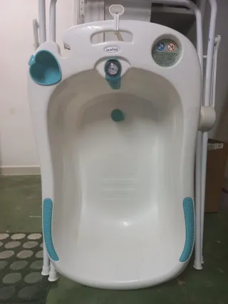 Bañera bebé con soporte plegable