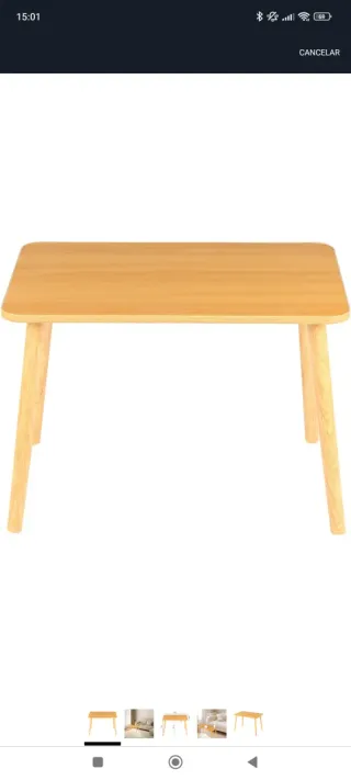 Mesa de centro salón/niños madera