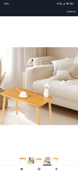 Mesa de centro salón/niños madera