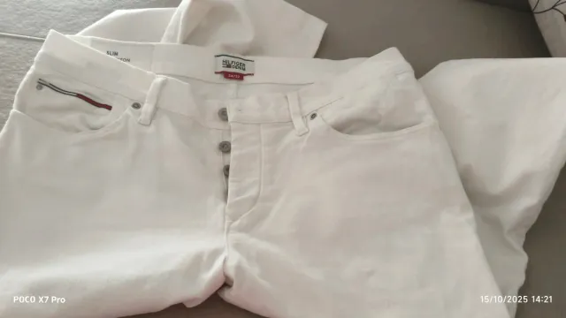 Vaqueros Tommy Hilfiger Blancos Caballero