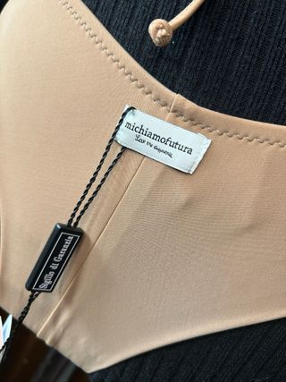 Bikini marrone chiaro con pajete