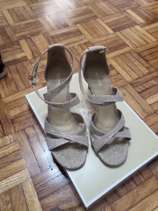 Michael Kors Zapatos de Tacón Dorados Talla 38