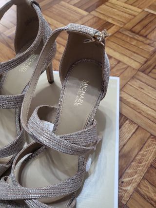 Michael Kors Zapatos de Tacón Dorados Talla 38