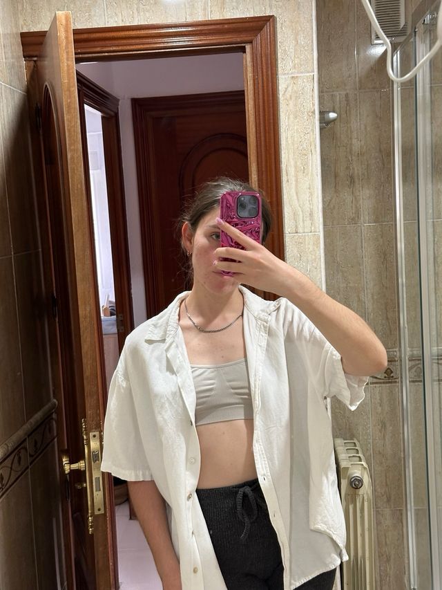 Camisa blanca Stradivarius