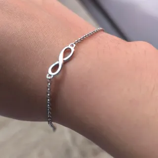 Pulsera Infinito Plateada 