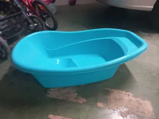 Bañera de bebé azul