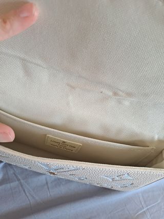 Bolso Louis Vuitton Beige y Dorado