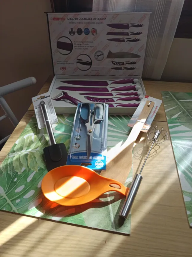 Kit de Cocina Cuchillos y Utensilios