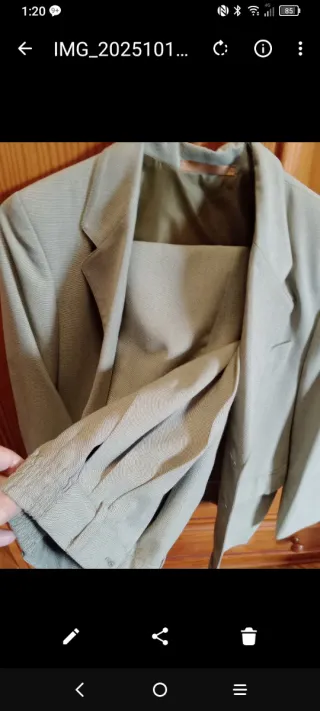 Traje completo gris niño Talla M