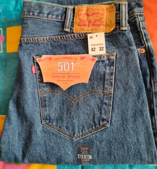 Pantalón Levis 501 Original Fit Talla 42x32