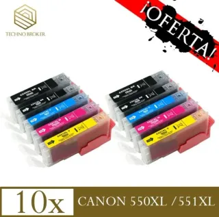 CANON PGI 550XL CLI 551XL COMPATIBLE PACK 10