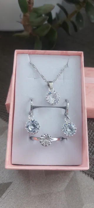 Conjunto Plata 925 4 Piezas