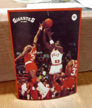 CROMO MICHAEL JORDAN GIGANTES DEL BASKET #58 58