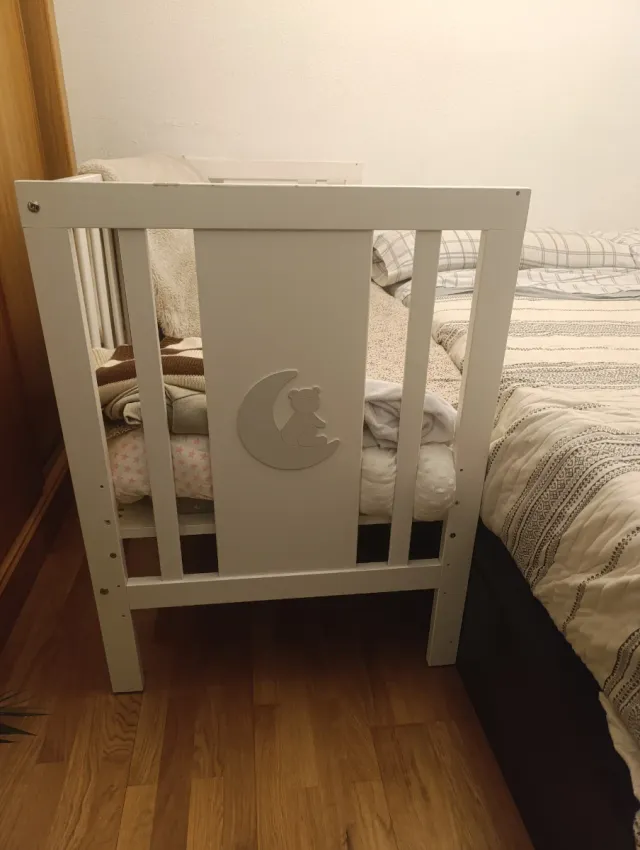 Cuna de colecho blanca