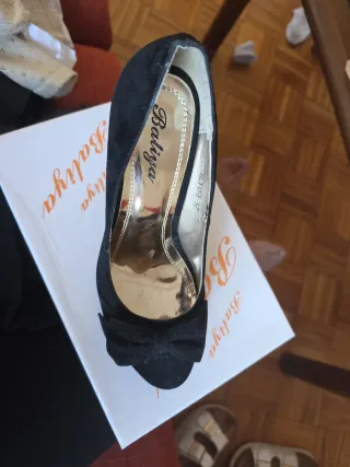 Zapatos de tacón negros mujer talla 37