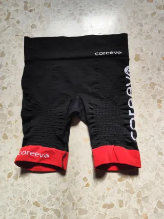 Mallas Coreeve Hombre Negras y Rojas