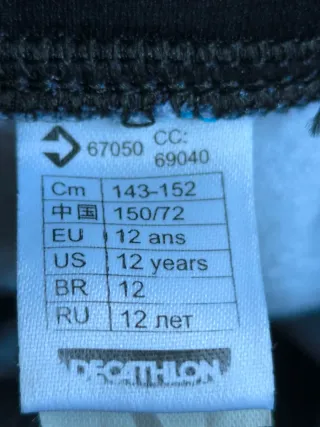 Chaqueta ciclismo Btwin azul y negra