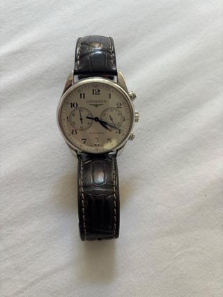 Reloj Longines Automático Correa marrón 
