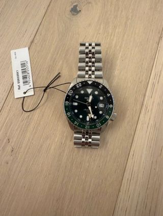 Orologio Seiko GMT Verde Argento