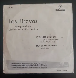 Los Bravos - It's Not Unusual / No Se Mi Nombre