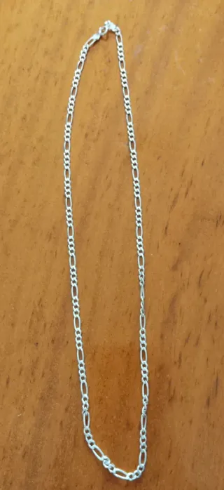 Cadena de plata Figaro