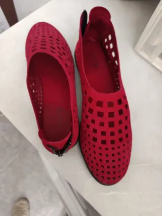 Zapatos Arche rojos mujer