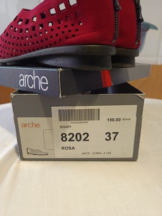 Zapatos Arche rojos mujer