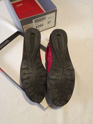 Zapatos Arche rojos mujer
