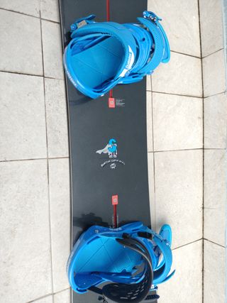  Tabla de snow Burton con funda y fijaciones